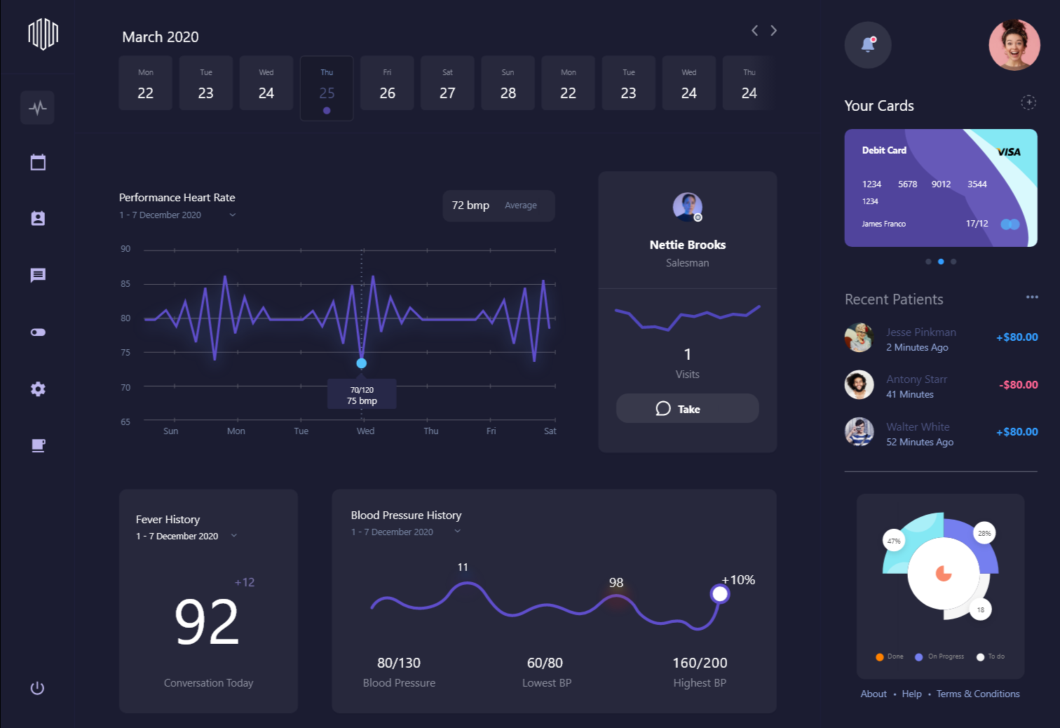 Doctor's Dashboard UI